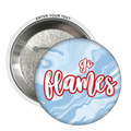 Go Flames Blue Marble Pin