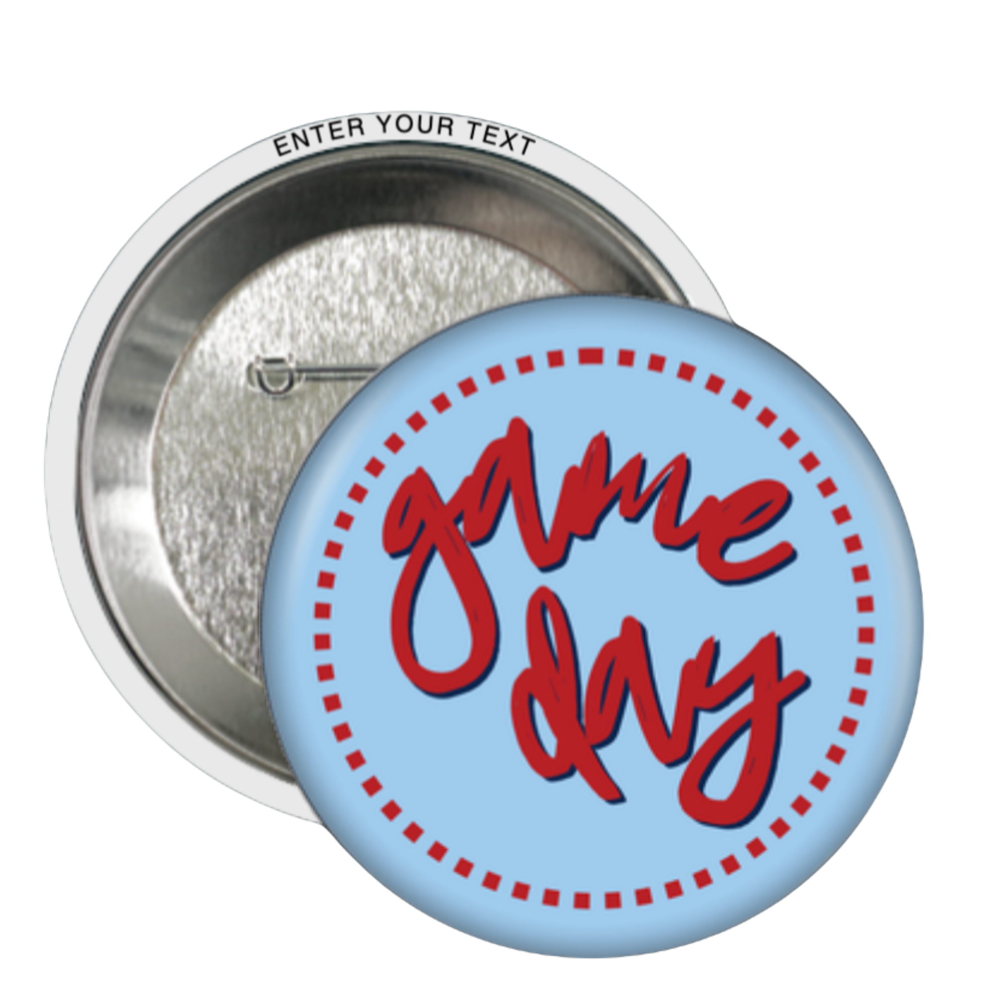 Baby Blue Gameday Pin