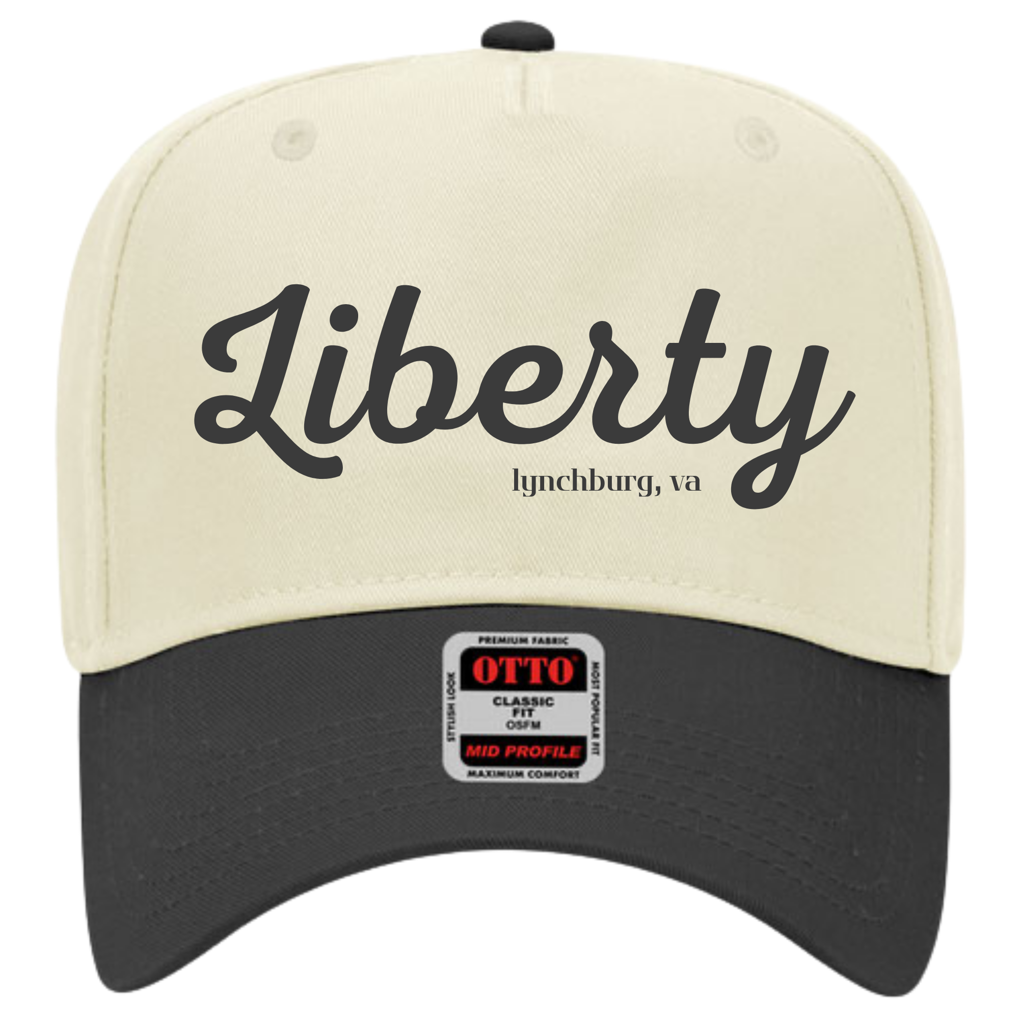 Black Liberty Script Hat