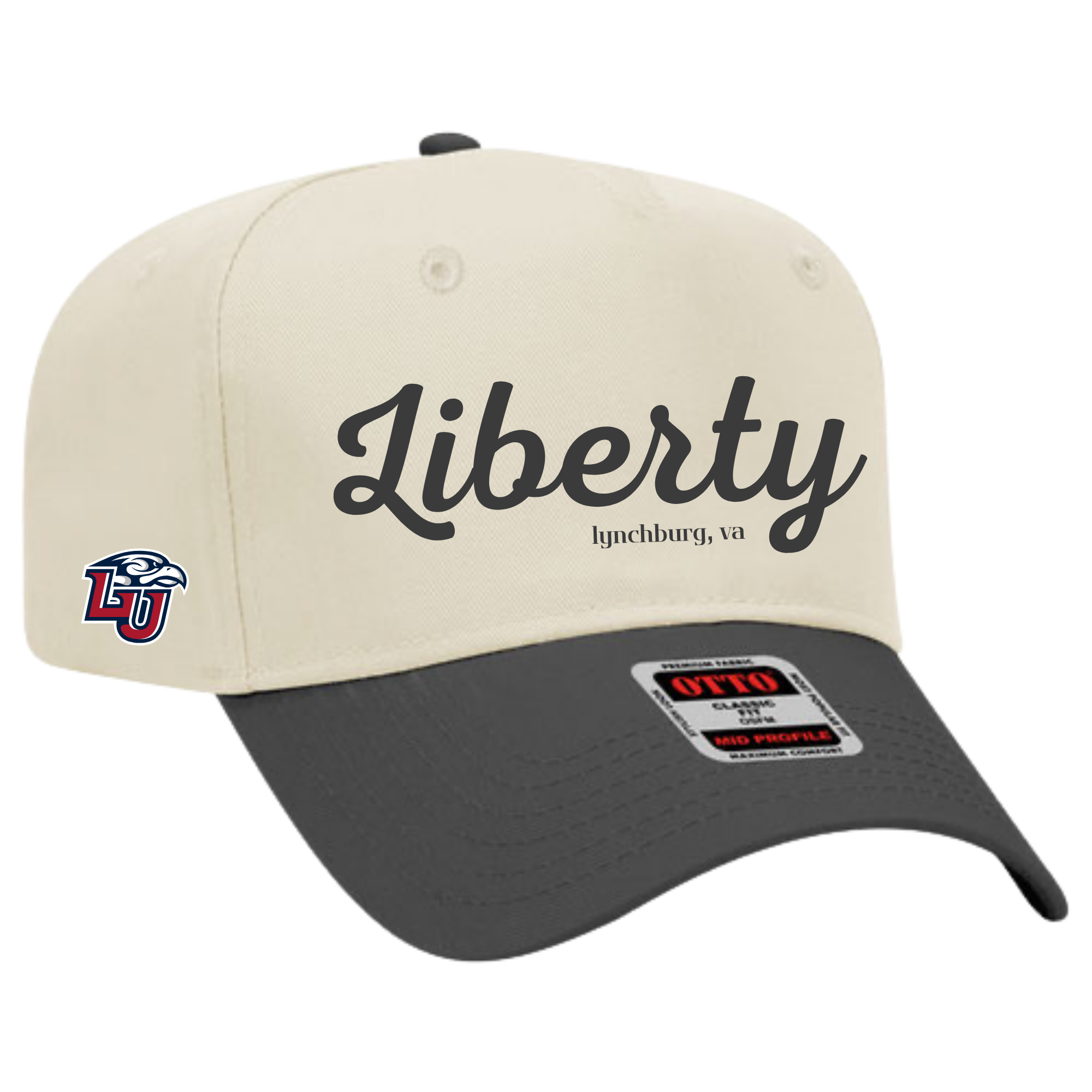 Black Liberty Script Hat