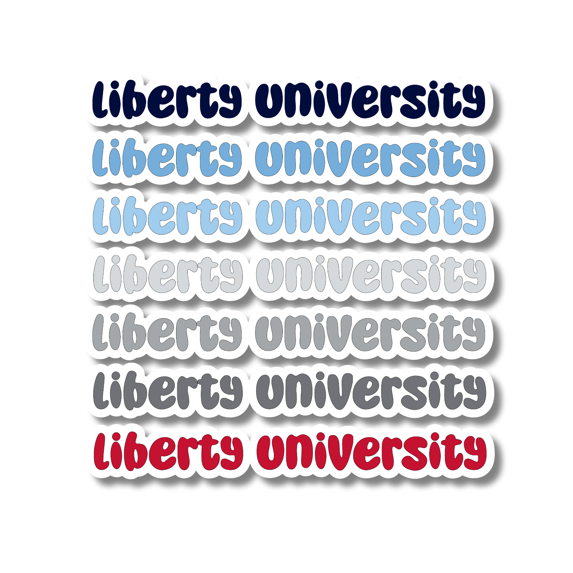 Liberty University Multi-Color Decal