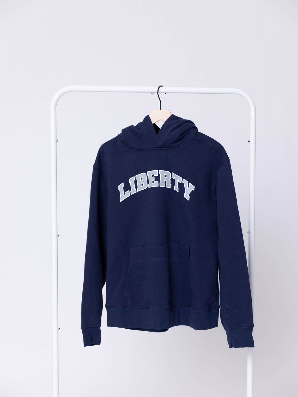 Navy Gray Liberty Arch Hoodie
