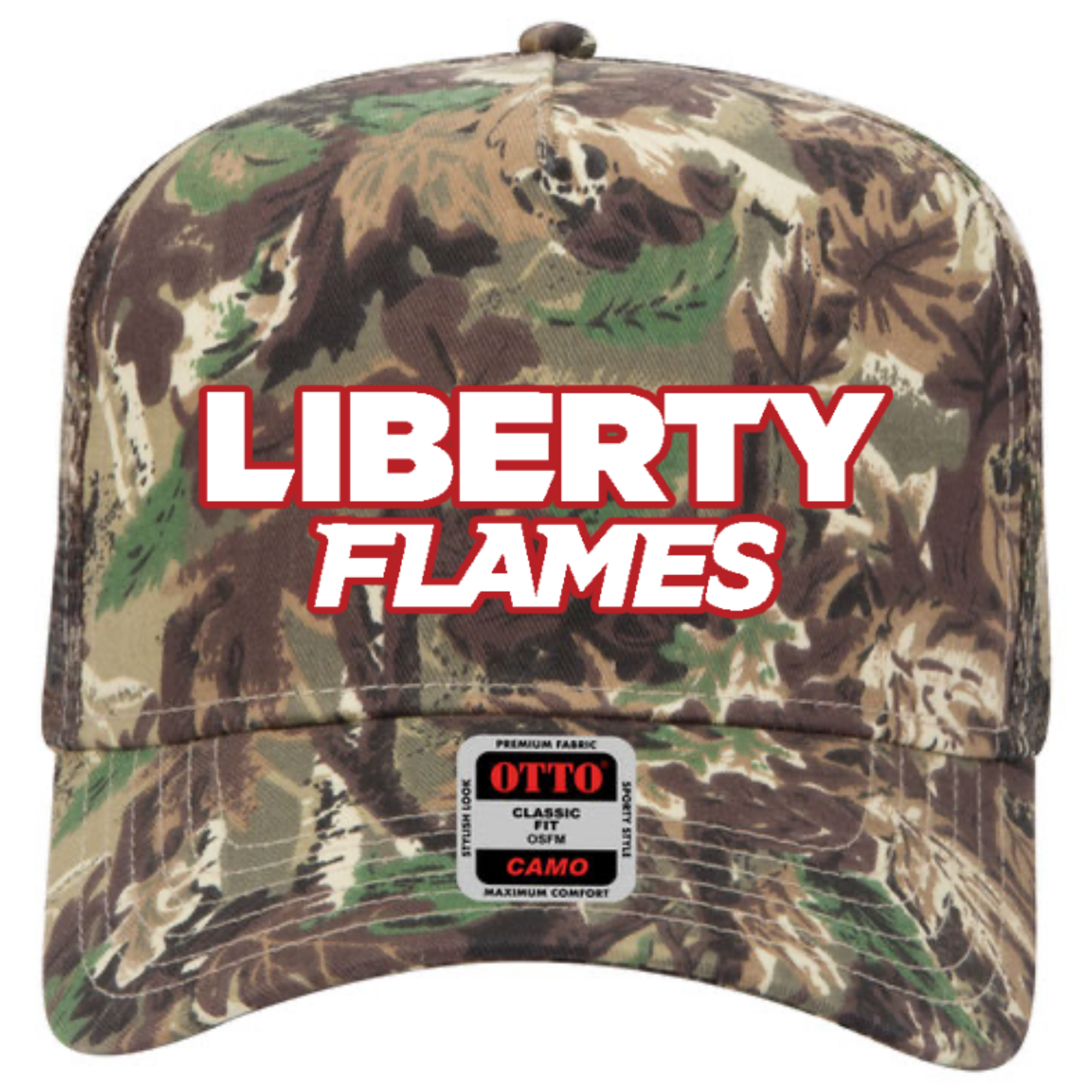Camo Flames Trucker Hat